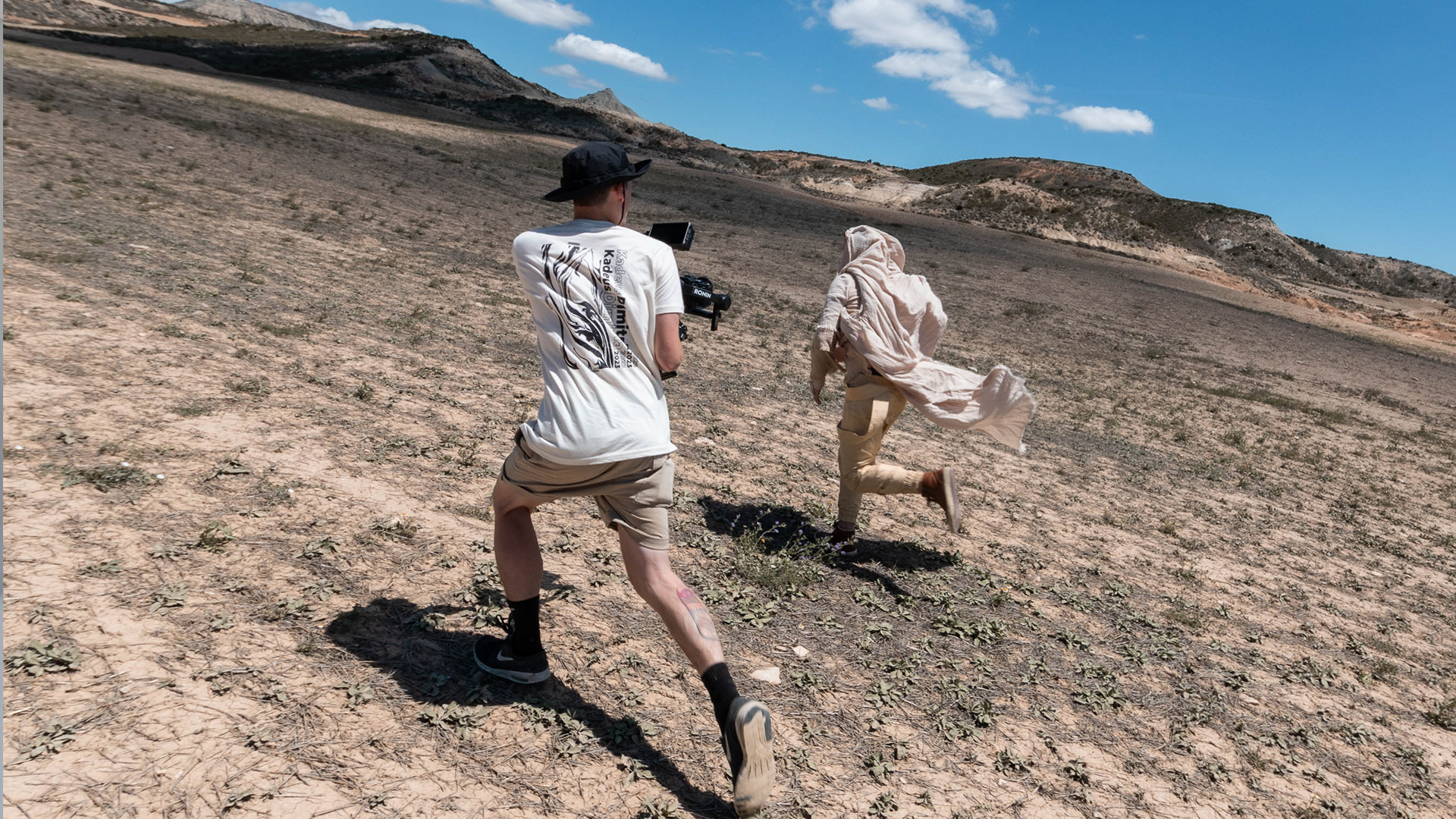 Photographies du groupe Kadeus lors du tournage d’un clip musical en Espagne